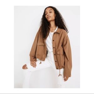 Madewell Drawstring Military Shirt Jacket